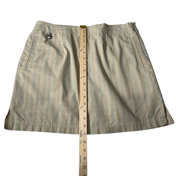 Golf America Plaid Tan Skort Performance Tennis Outdoor Gorpcore Women’s Size 10 - Picture 15 of 16